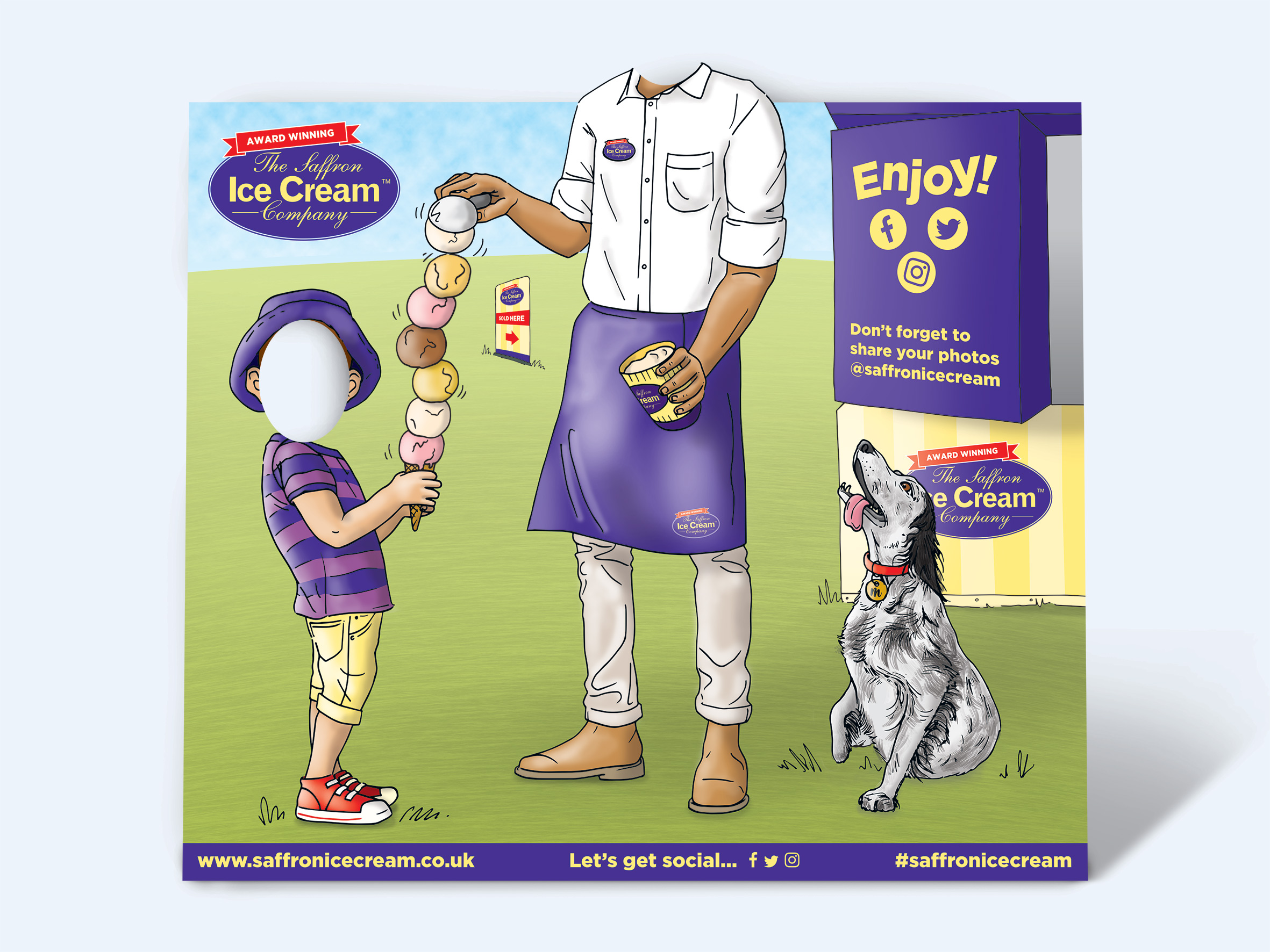 Alison-Norden-c2017_-Saffron-Ice-Cream-Face-in-a-hole-Board